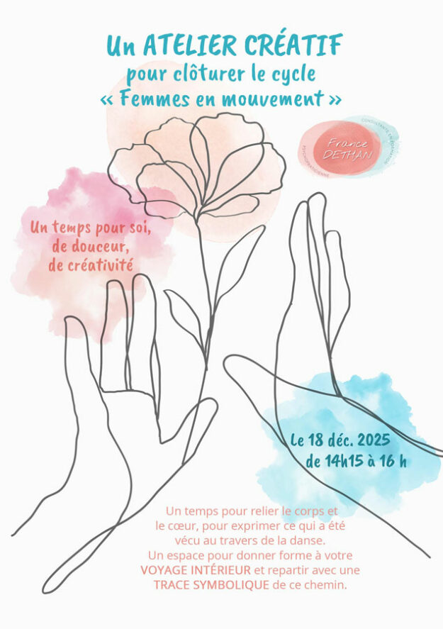 France Dethan - atelier créatif Femmes en mouvement - espace saint jean Avignon 18/12/2025